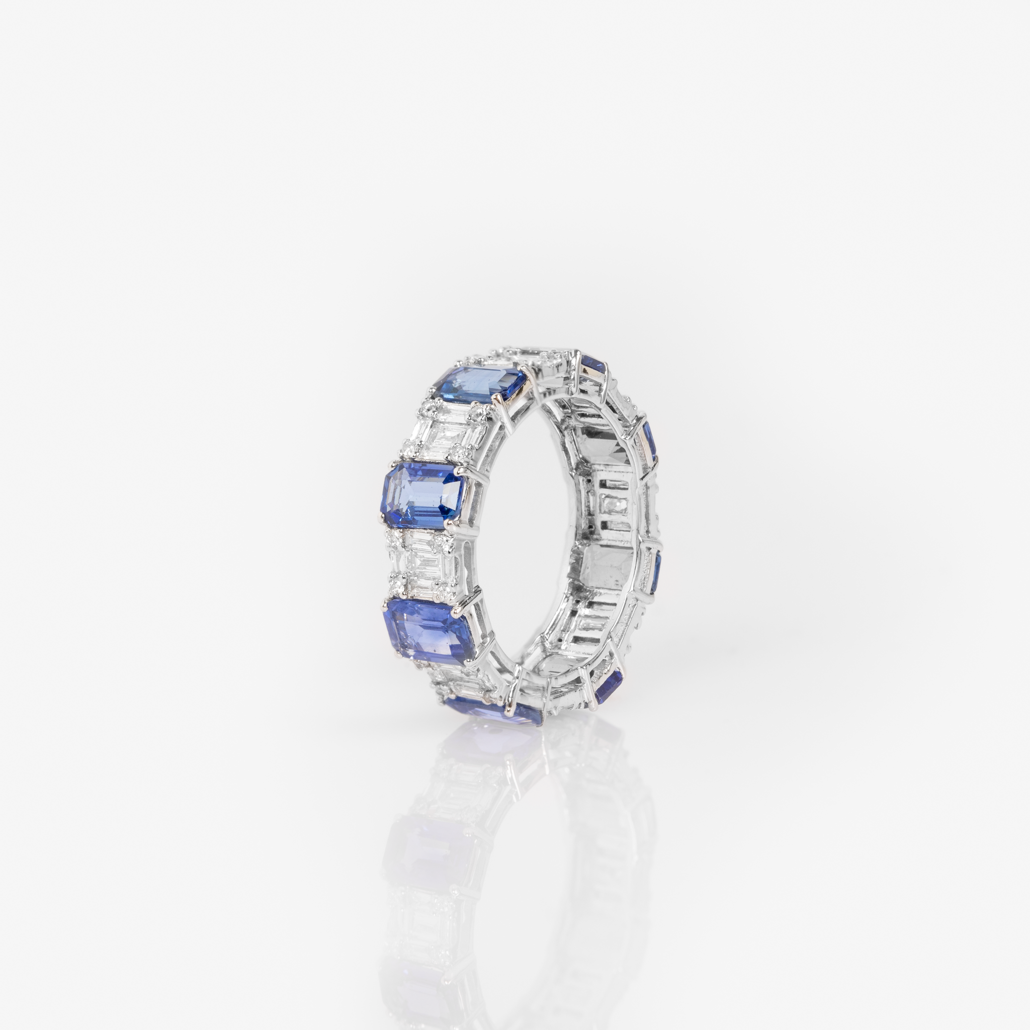 Diamond Illusion and Gemstone Band