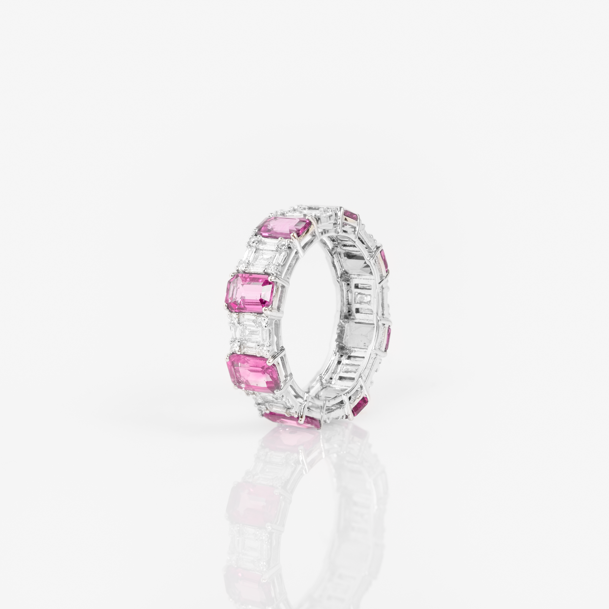 Diamond Illusion and Gemstone Band