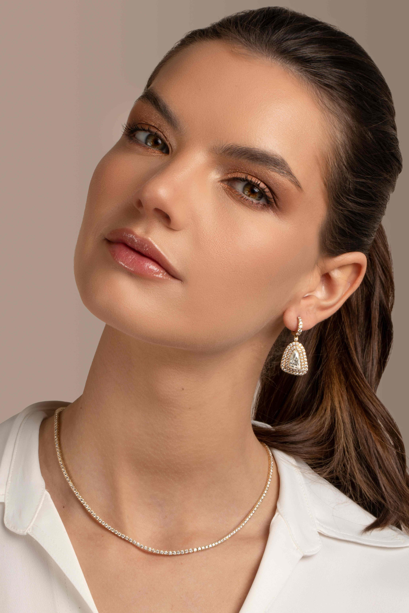 Classic Diamond Tennis Necklace