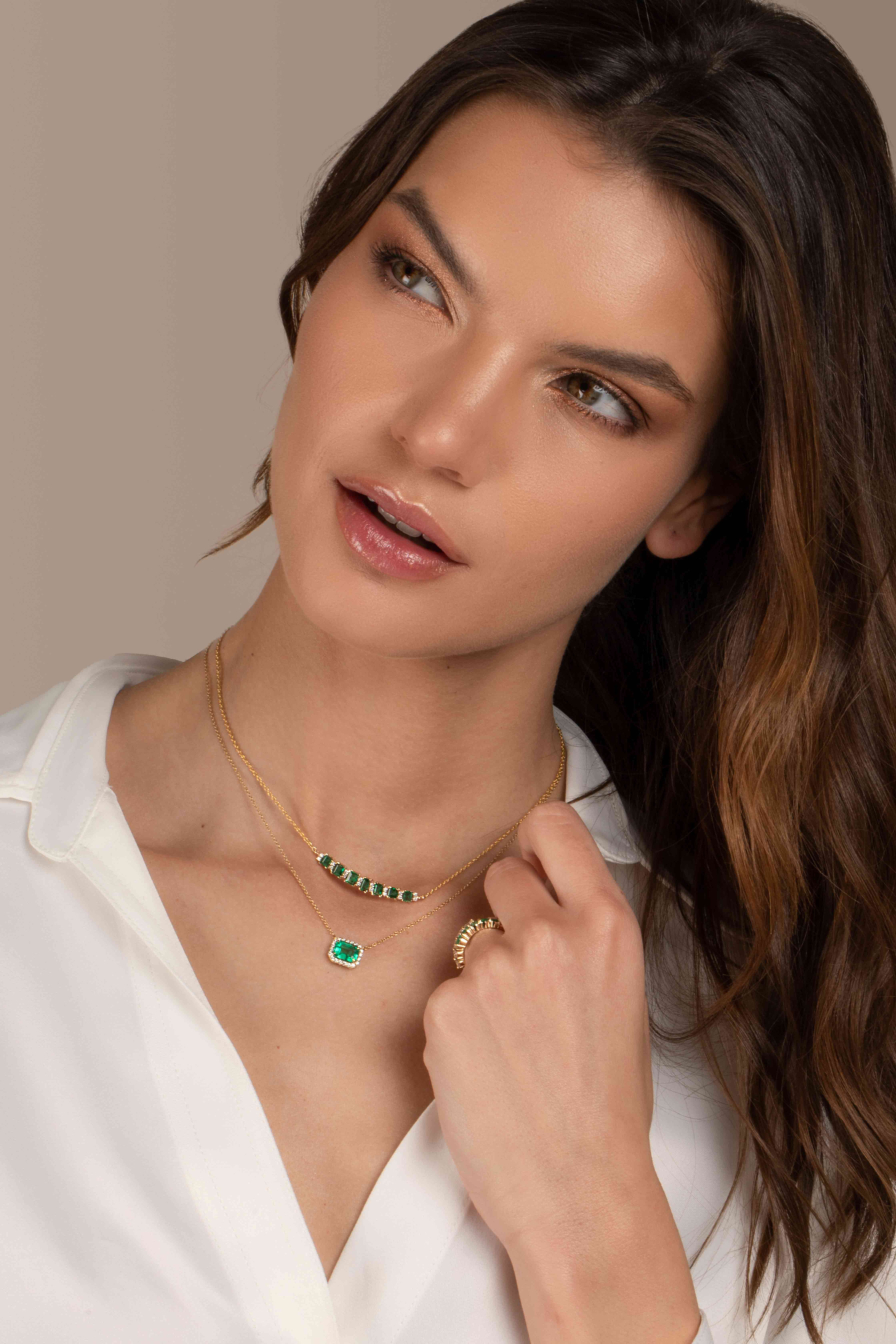 Elisa Emerald Pendant