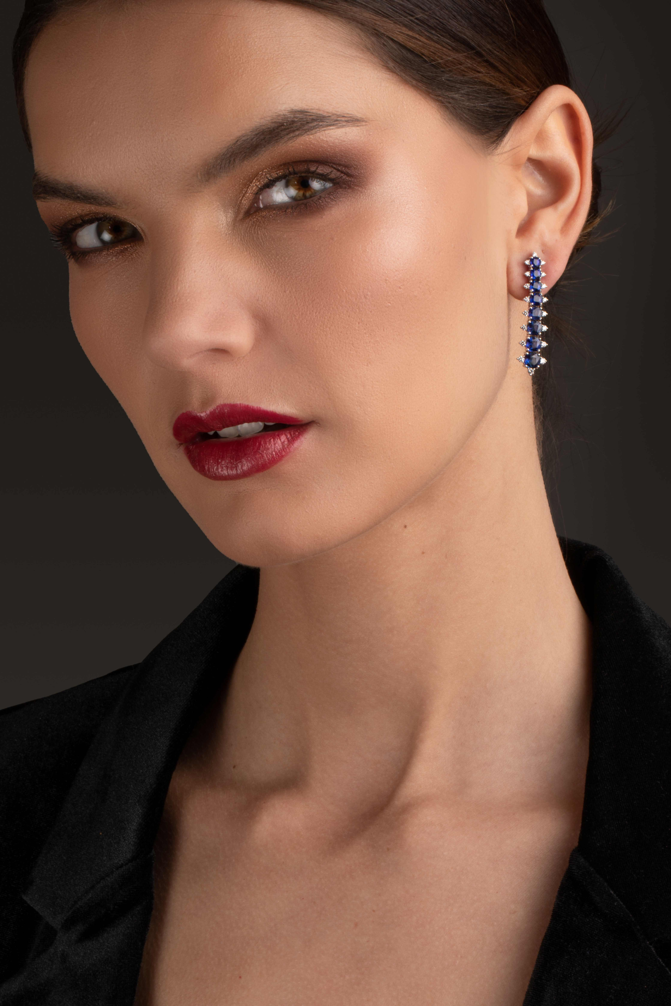 Sapphire Stellar Earrings