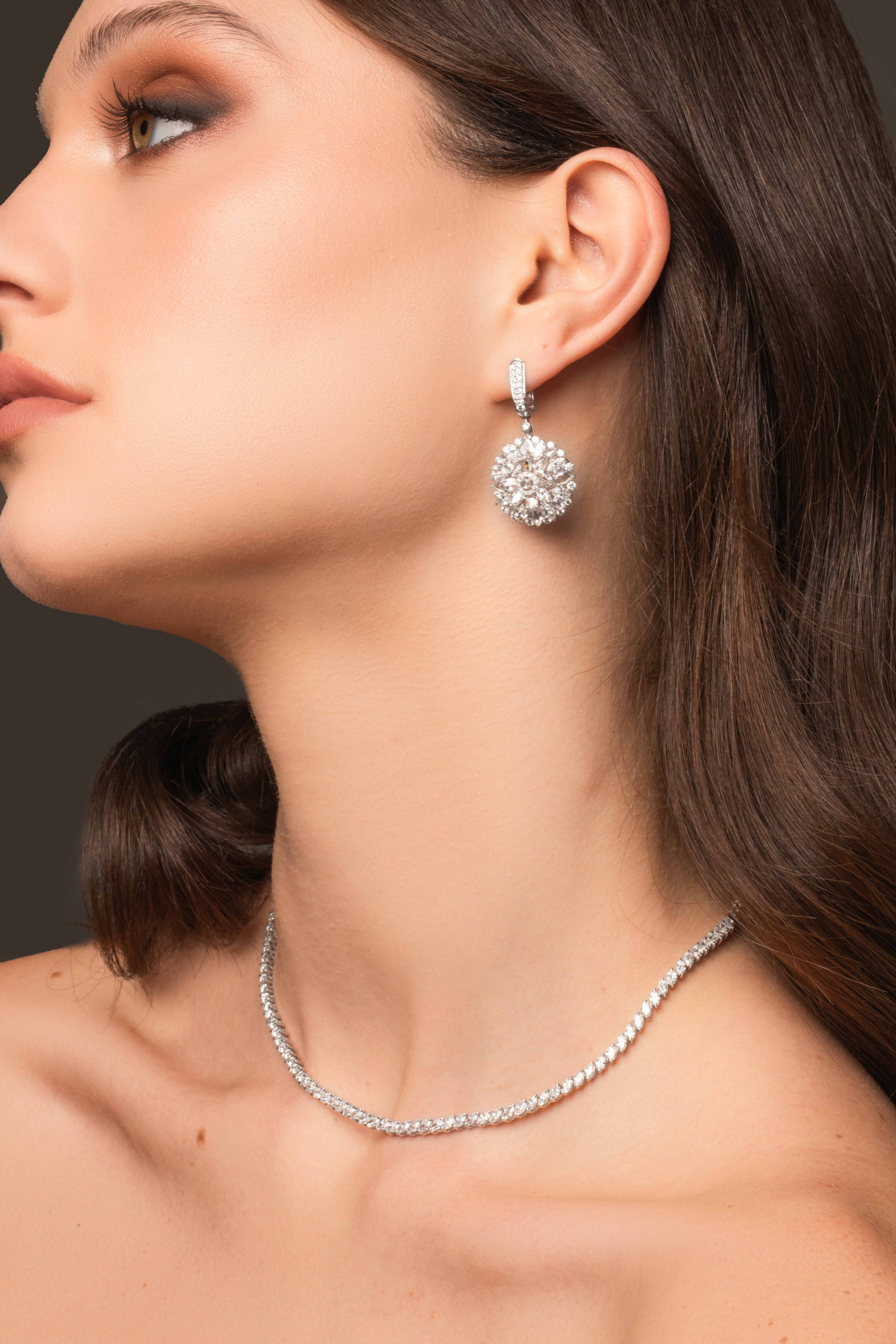 Diamond Luna Earrings