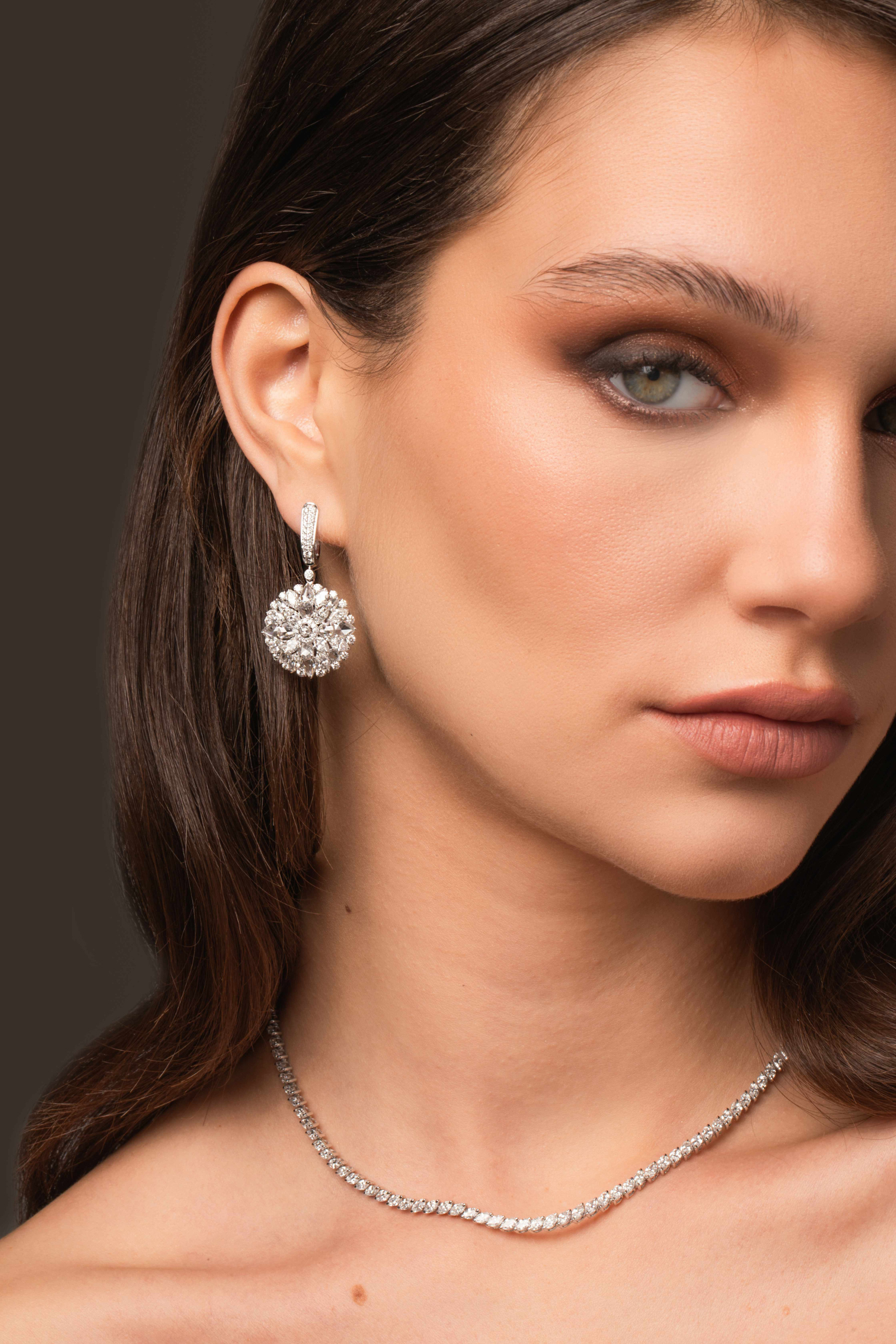 Diamond Luna Earrings