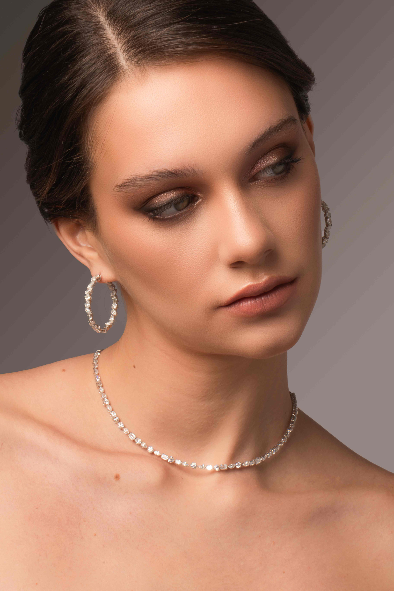 Mixed Shape Diamond Necklace