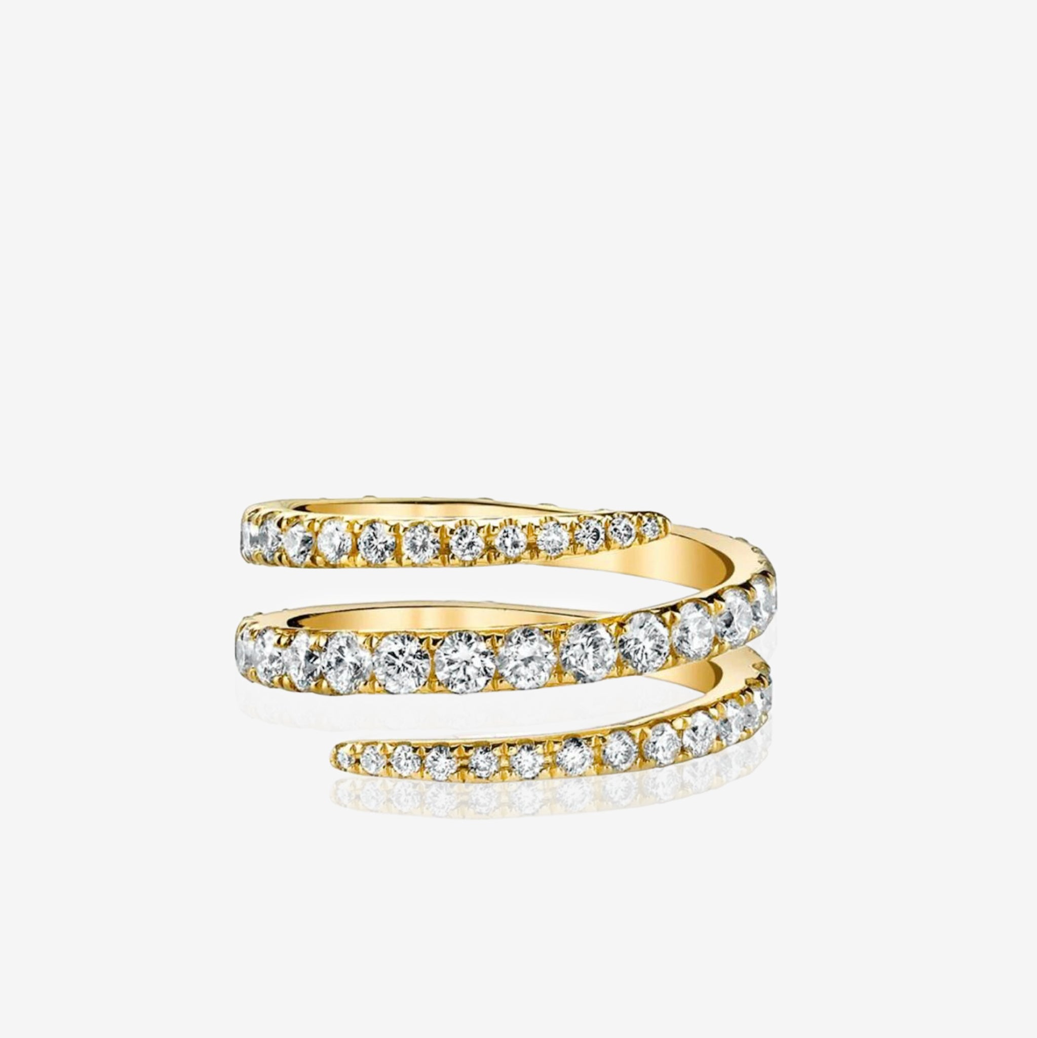 Spiral Diamond Ring