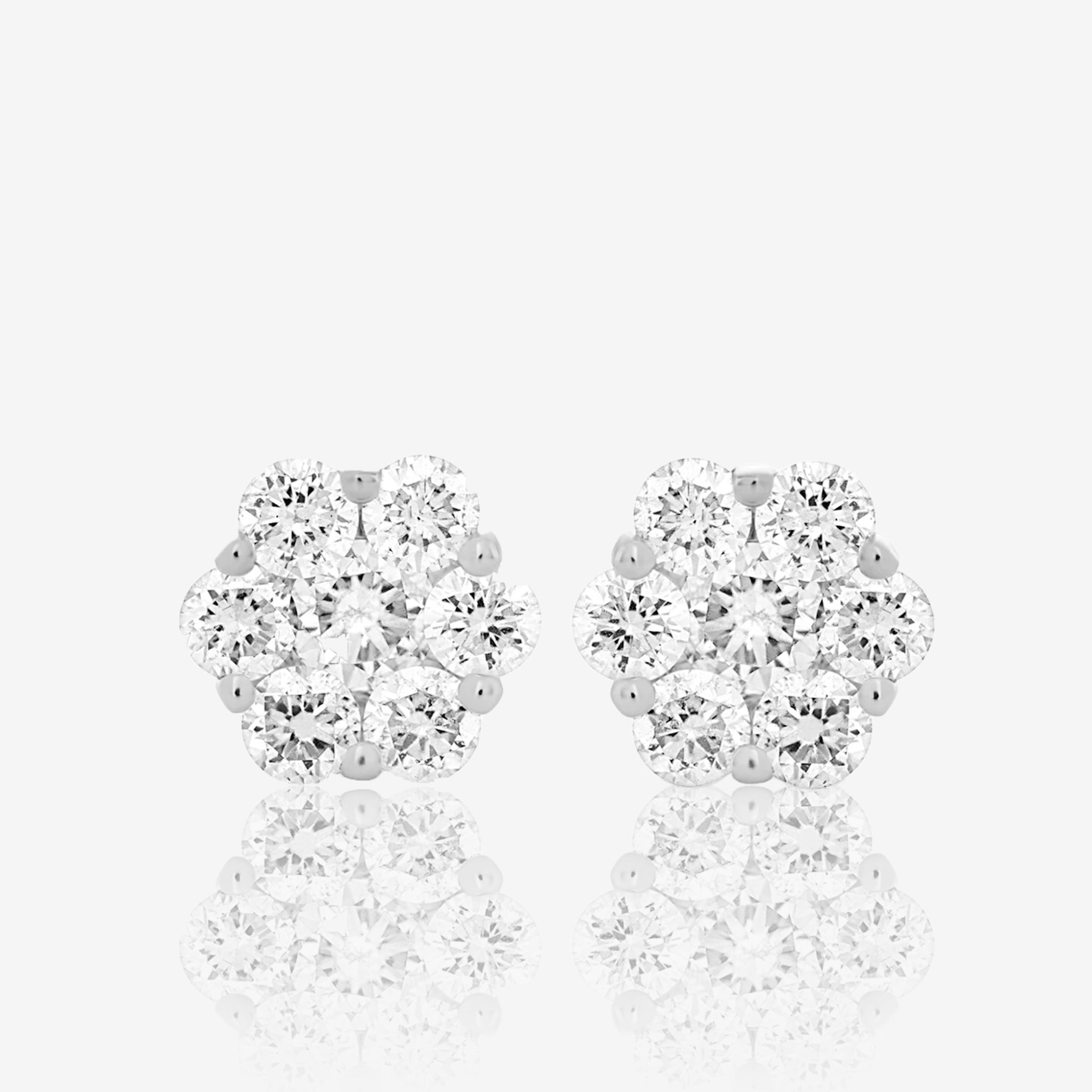 Illusion Flower Stud Earrings