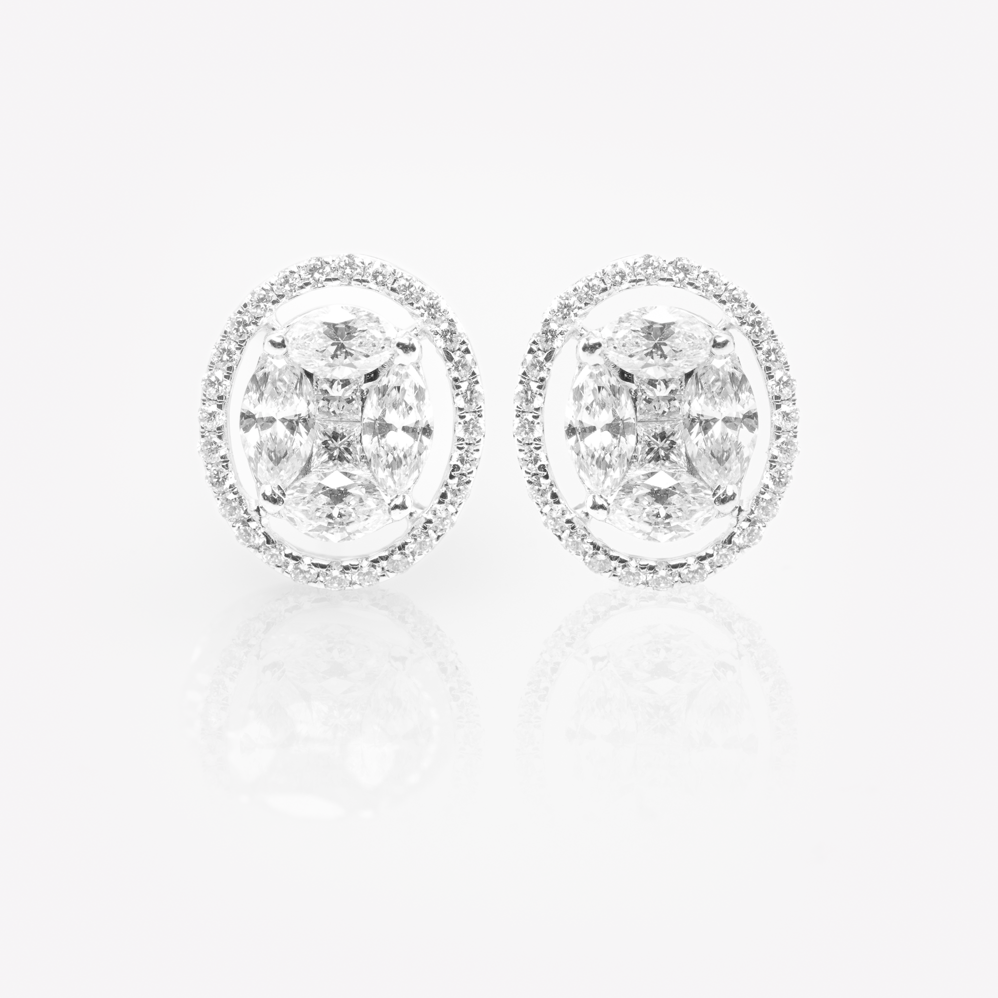 Diamond Ophelia Stud Earrings