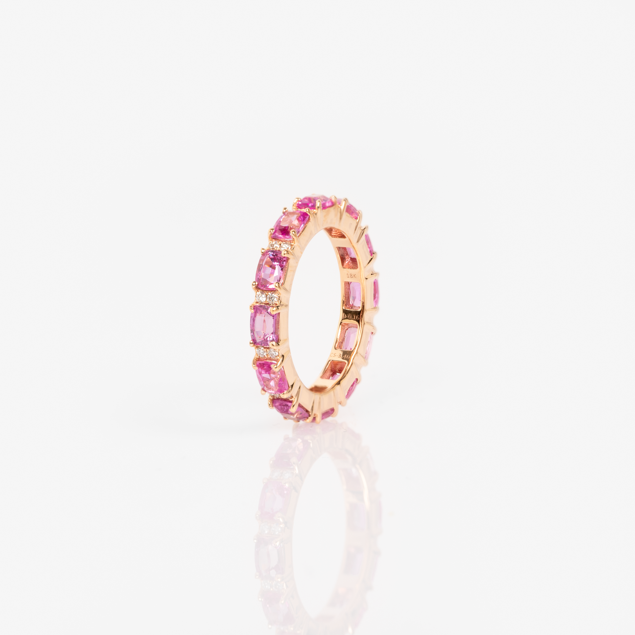 Pink Sapphire Band