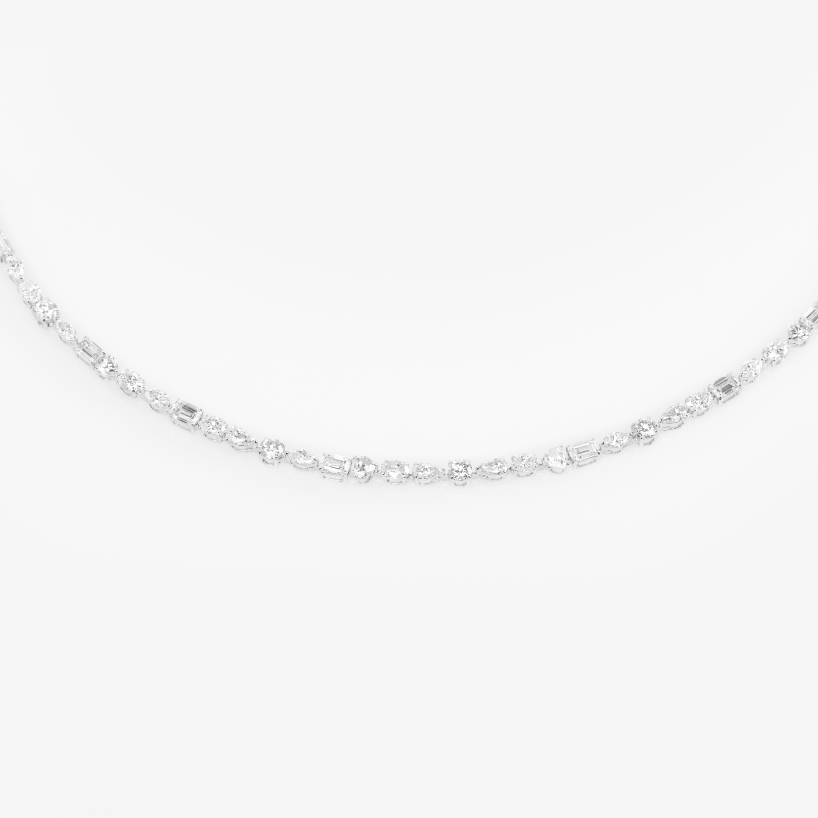 Mixed Shape Diamond Necklace