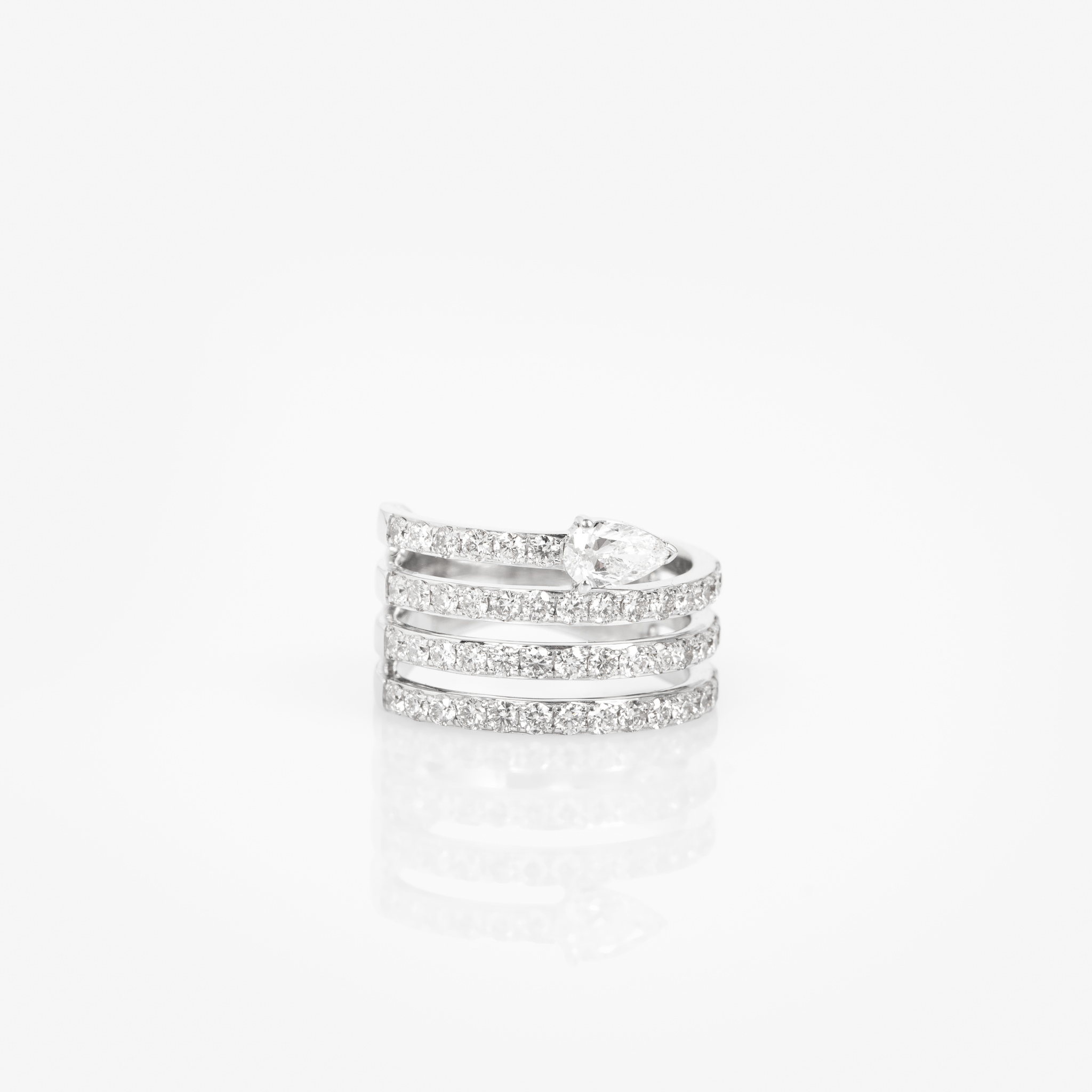 Pear Coil Ring