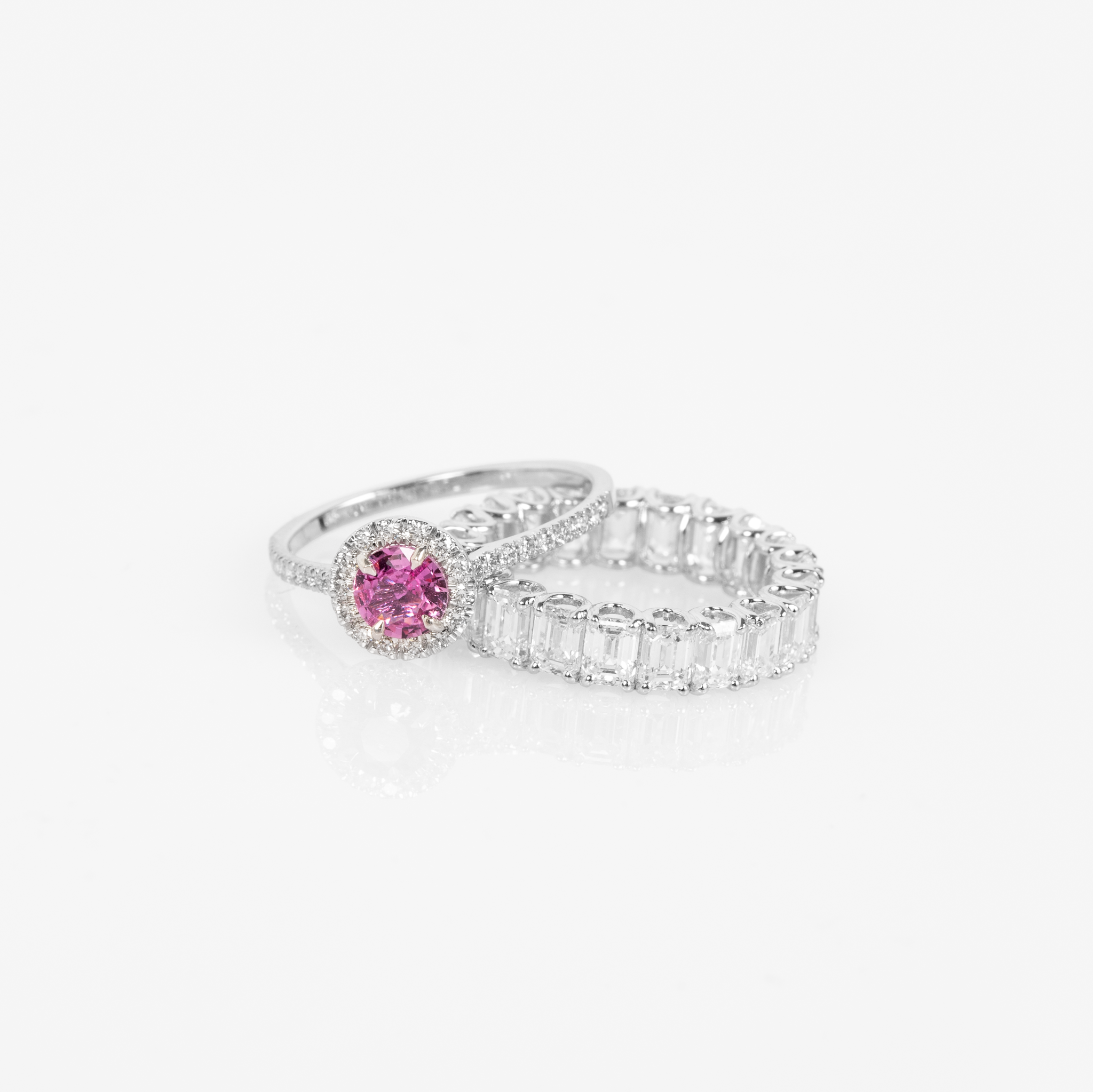 Gemstone Halo Ring