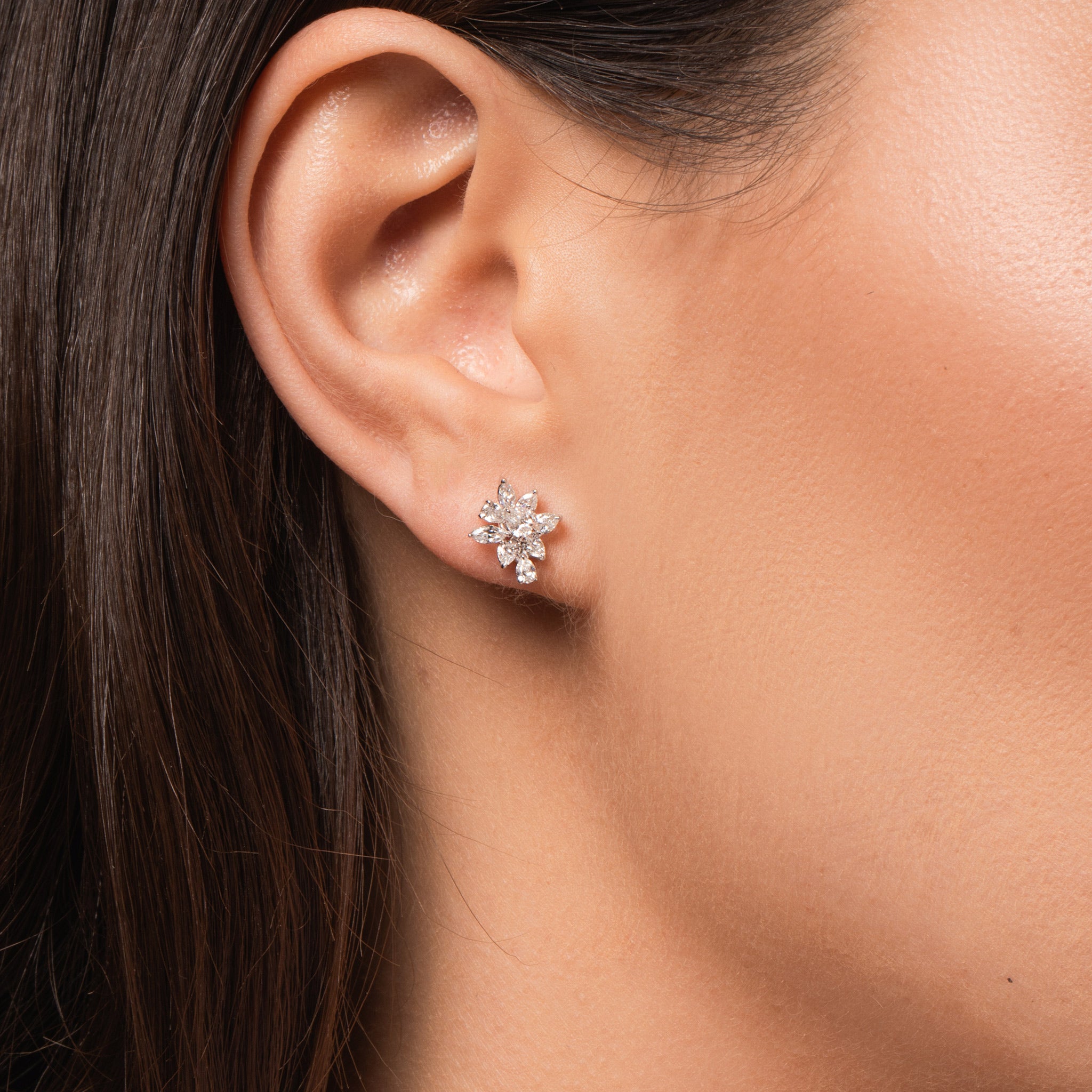 Diamond Calla Earrings