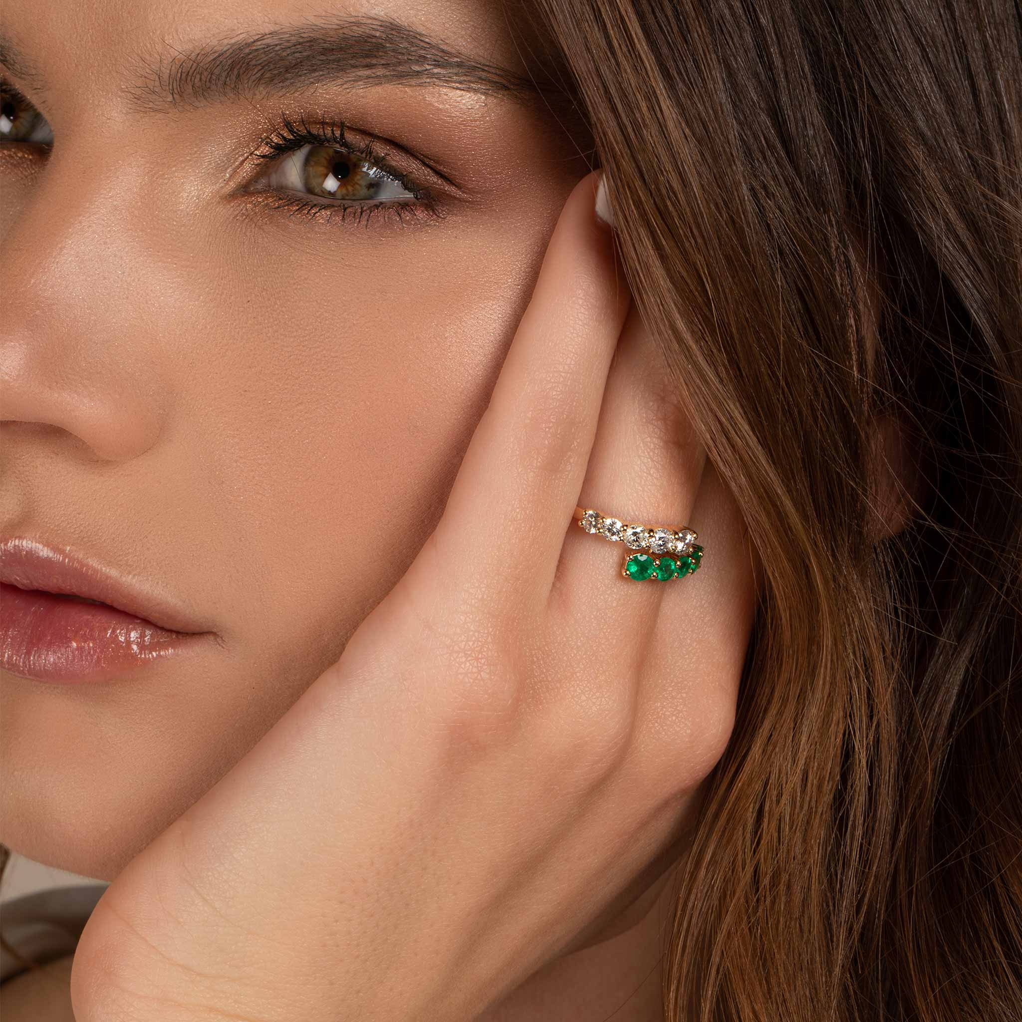 Emerald and Diamond Ring