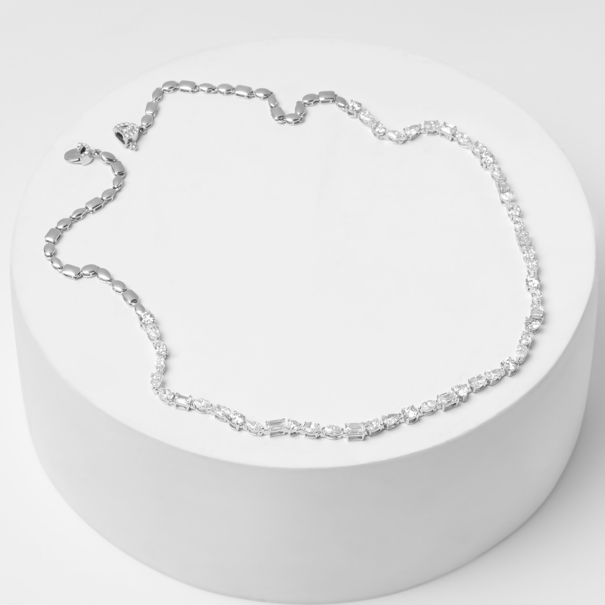 Mixed Shape Diamond Necklace