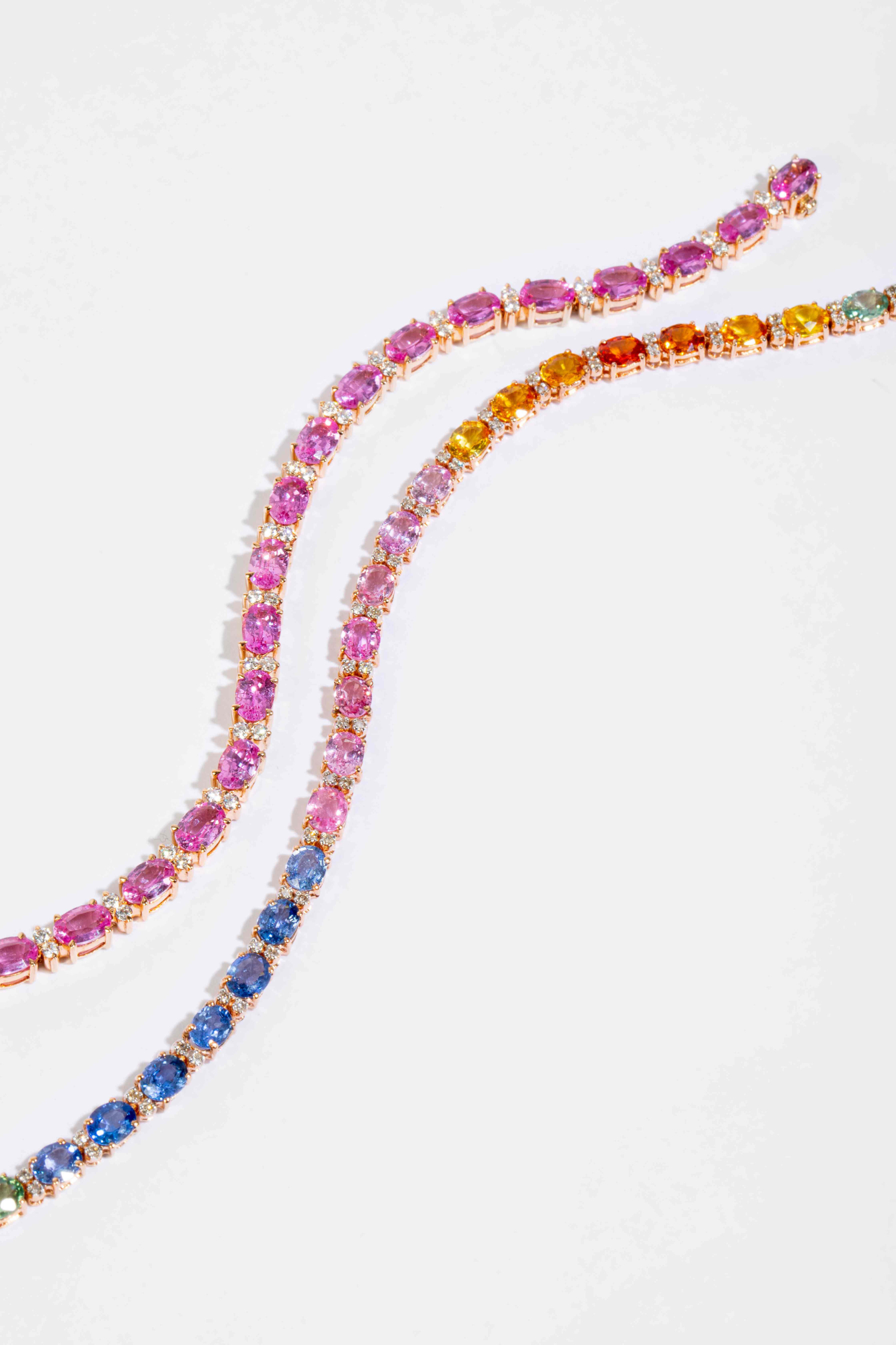 Rainbow Sapphire Tennis Bracelet