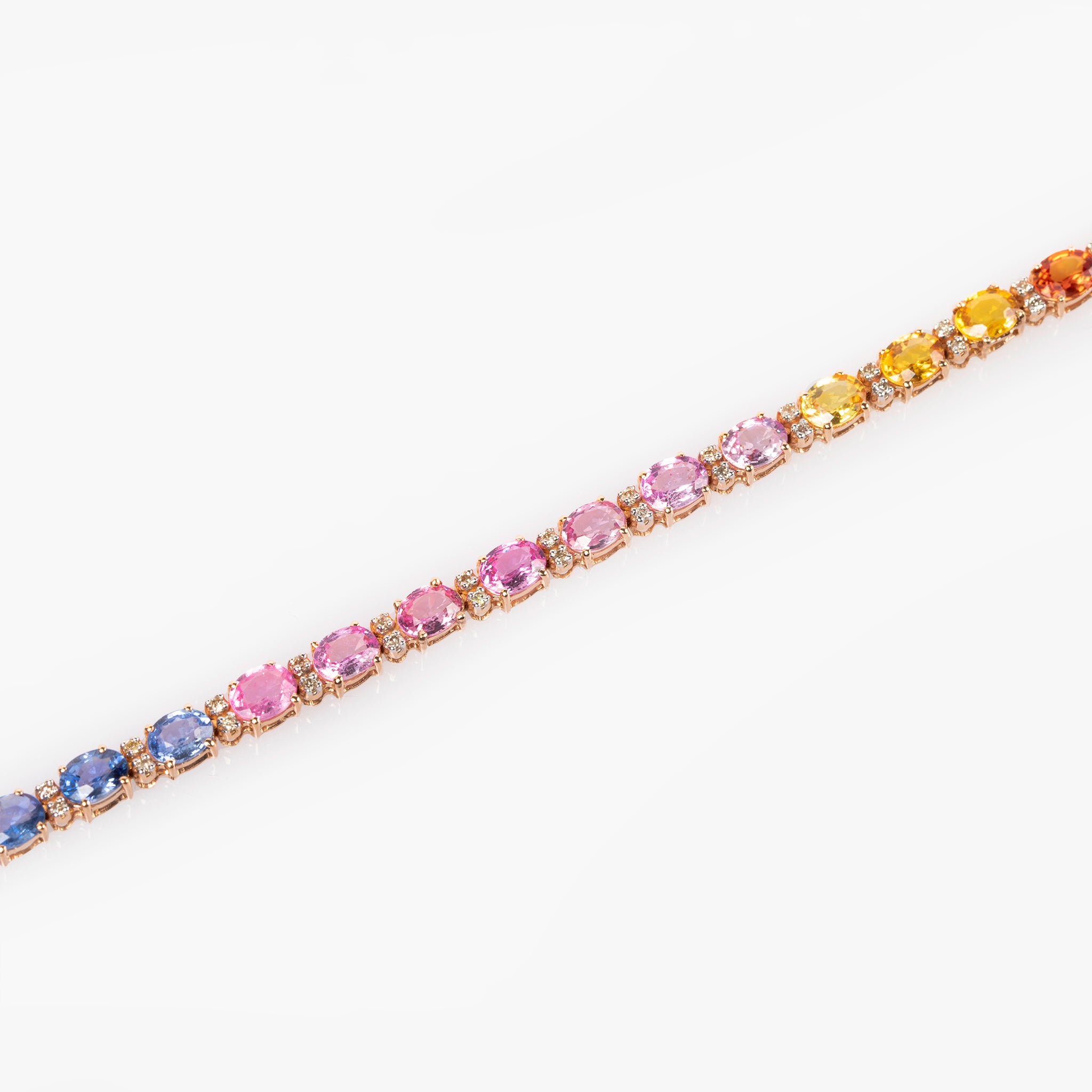 Rainbow Sapphire Tennis Bracelet