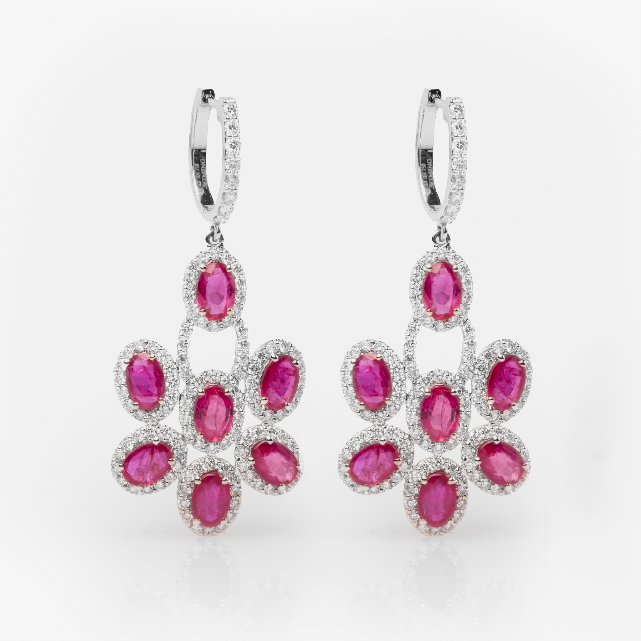 Ruby Blossom Earrings