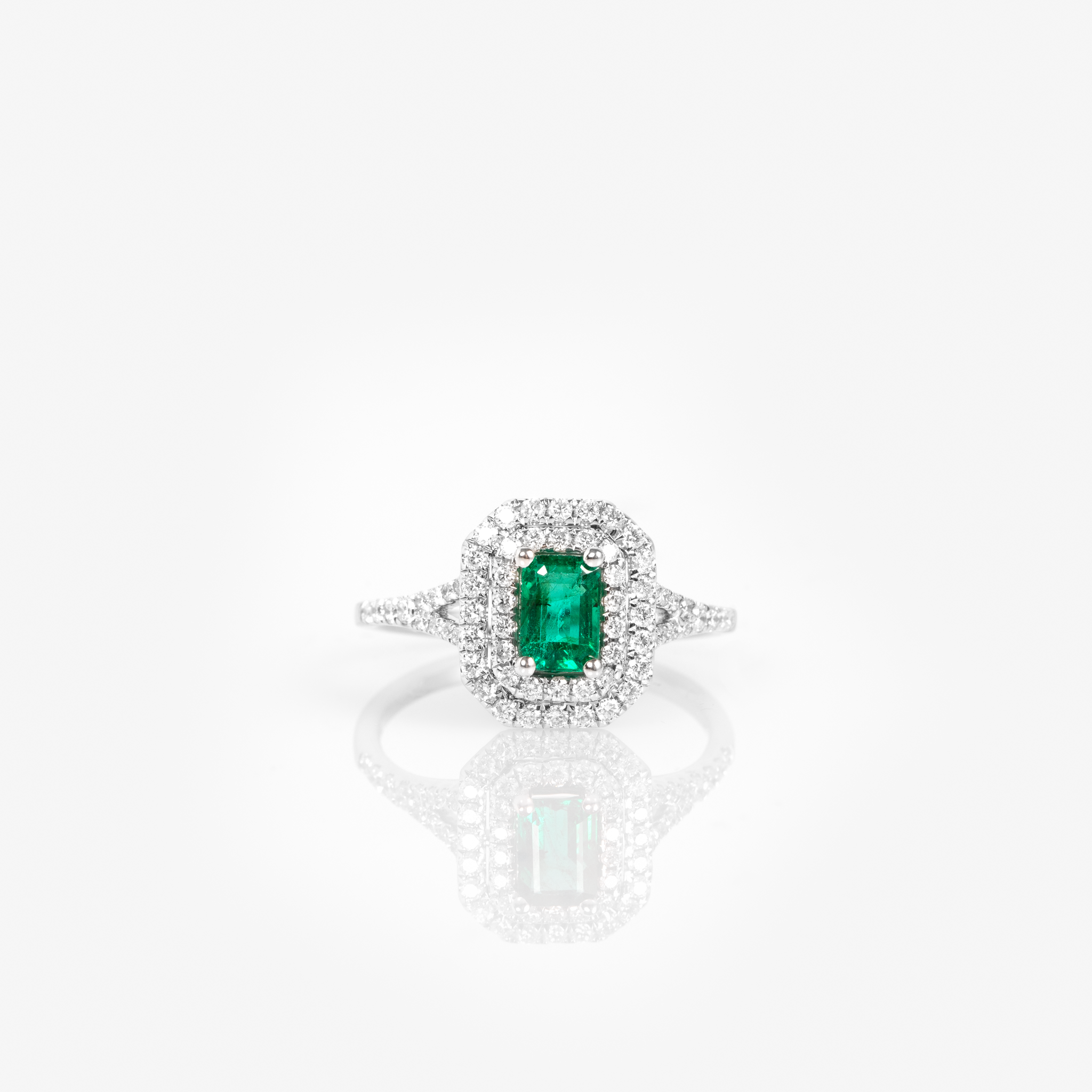 Emerald and Diamond Ring