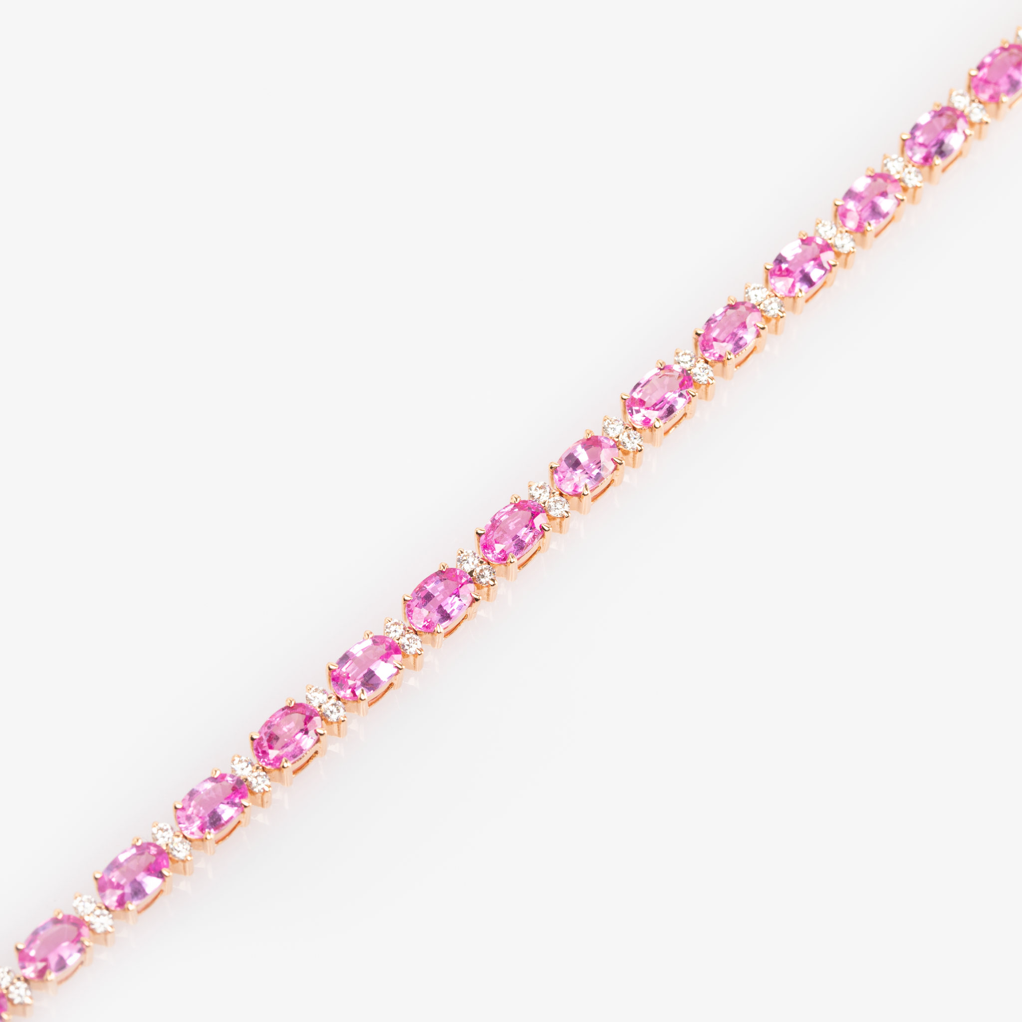 Pink Sapphire Tennis Bracelet